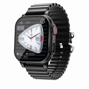 Best Quality DICA 3 Sim Supported 4G Smartwatch – Unleash Connectivity in Sleek Black at Jaber Shop