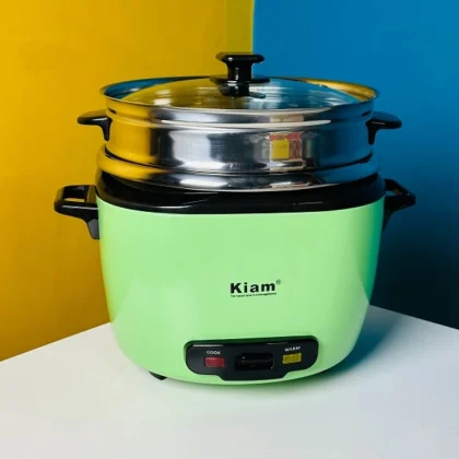 Title: Kiam DRC 9704 2.8L Stainless Steel + Non-Stick Double Pot Rice Cooker